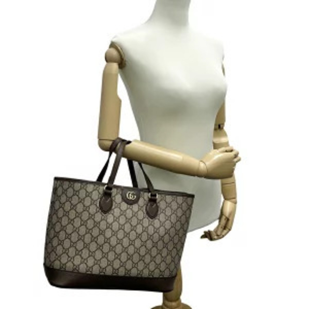 Gucci Bag GG Supreme Marmont Tote Brown Handbag Shoulder - Picture 8 of 8